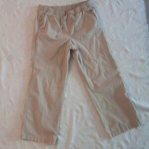 L.L.Bean Favorite Fit Pants Sz 14 Cotton And Spandex Drawstring